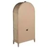 Coaster Fine Furniture 109386 Kailani - 4-Door Cane Dining Vitrine Display Cabinet - Beige Oak