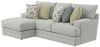 Jackson Furniture Industries 2340/75/42-28 Jackson Furniture Industries 2340/75/42-28 Stockbridge - 2 Piece Sofa Chaise With Comfort Coil Seating And 6 Accent Pillows Included (Left Side Facing Chaise) - Slate