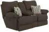 Jackson Furniture Industries 62579-2530/09-2531/15 Lenny - Power Lay Flat Reclining Console Loveseat - Chocolate