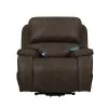 New Classic U093-PLR-BRN Brookings - Power Lift Recliner With Heat & Massage - Brown
