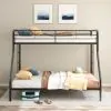 Coaster Fine Furniture 460340BLK Carson - Metal Twin Over Full Bunk Bed - Glossy Black