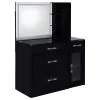 Coaster Fine Furniture 930219B2 Flora - Vanity Base, Box 2 of 2 - Black High Gloss