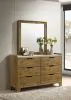 Coaster Fine Furniture 222973M Henderson - 6-Drawer Bedroom Dresser With Mirror - Medium Oak