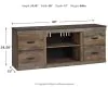 Ashley Furniture EW0446-268 Ashley Furniture EW0446-268 Trinell - TV Stand w/Fireplace Option - 60