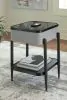 Ashley Furniture A4000550 Jorvalee - Accent Table with Speaker - Gray / Black