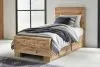 Ashley Furniture B1050B28 Ashley Furniture B1050B28 Hyanna - Twin Panel Bed With 2 Side Storage - Tan