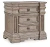 Ashley Furniture B916-93 Blairhurst - Three Drawer Night Stand - Light Grayish Brown