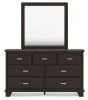 Ashley Furniture B441B1 Covetown - Dresser And Mirror - Dark Brown