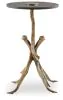 Ashley Furniture A4000606 Lemkins - Accent Table - Black / Antique Gold Finish