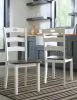 Ashley Furniture D335/15/01(2) Woodanville - 3 Pc. - Drop Leaf Table, 2 Side Chairs - Cream / Brown