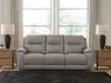 Ashley Furniture PCU1370015A Real Moments - Power Reclining Sofa With Audio Seating - Ash