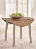 Ashley Furniture PCD403-15 Harperfeld - Round Dining Room Drop Leaf Table - Natural / Gray
