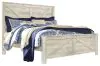 Ashley Furniture B331B10 Ashley Furniture B331B10 Bellaby - King Crossbuck Panel Bed - Whitewash
