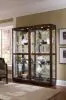 Pulaski Furniture 21221 PFC Curios - Curved Front 5 Shelf Curio Cabinet - Mahogany Brown