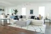 Jackson Furniture Industries 247012-2110/33 Polaris Modular Sectional - Fabric Cocktail Ottoman - White