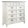 Liberty Furniture 417-BR32 Liberty Furniture 417-BR32 Allyson Park - 11 Drawer Chesser - Wirebrushed White / Charcoal
