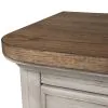 Liberty Furniture 652-BR-DM Farmhouse Reimagined - Dresser & Mirror - Antique White / Chestnut Tops