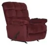Jackson Furniture Industries 47372-1765/40 Jackson Furniture Industries 47372-1765/40 Nettles - Chaise Rocker Reclining With Deluxe Heat/Massage - Merlot