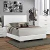CoasterEssence 203501KE Felicity - Wood Eastern King Panel Bed - White High Gloss