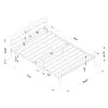 CoasterEssence 300279F Fisher - Metal Full Open Frame Bed - Gunmetal