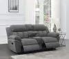 CoasterEssence 609542 Bahrain - Upholstered Motion Loveseat - Charcoal