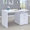 CoasterEveryday 800110 Irving - 2-Drawer Office Computer Desk - White