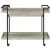 Coaster Fine Furniture 181005 Ventura - 1-Drawer Engineered Wood Bar Cart - Gray Driftwood