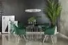 Coaster Fine Furniture 193430BG Veena - Round Glass Top Metal Dining Table - Chrome