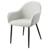 Coaster Fine Furniture 115592 Emma - Fabric Upholstered Dining Arm Chair (Set of 2) - Fog Gray
