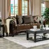 Furniture of America SM6430-SF Tilde - Sofa - Brown / Dark Walnut