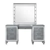 New Classic 02-9698S-VM Valentino - Vanity Table & Mirror - Silver