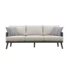 New Classic G2762-23 Genova - Patio Sofa With Two Accent Pillows - Gray
