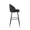 New Classic SAF199-BS-BLK Oliver - Vegan Leather Bar Chair (Set of 2) - Black