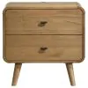 Coaster Fine Furniture 225092 Robyn - 2-Drawer Nightstand Bedside Table - Light Ash