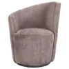 Coaster Fine Furniture 907528 Nueva - Upholstered Swivel Chair Curved Backrest - Blush