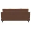 Coaster Fine Furniture 552101 Selma - Velvet Upholstered Crescent Arm Sofa - Rust