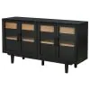 Coaster Fine Furniture 108545BLK Middleton - 4-Door Sideboard Server With Dual Drawers - Black