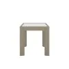 Riverside Furniture 91908 Wilde - Square Glass Top Side Table - Light Brown