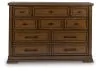 Benchcraft® B849-31 Taffenbrook - Dresser - Medium Brown
