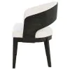 Coaster Fine Furniture 115393 Leandro - Upholstered Dining Arm Chair (Set of 2) - Burnished Black / Cream