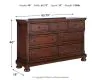 Ashley Furniture B697-31 Porter - Dresser - Rustic Brown