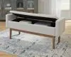Ashley Furniture A3000247 Briarson - Storage Bench - Beige / Brown