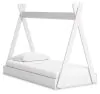 Ashley Furniture EB1810/230/231/121 Ashley Furniture EB1810/230/231/121 Hallityn - 3 Pc. - Bookcase, Dresser, Twin Tent Complete Bed - White