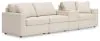 Ashley Furniture 92103S29 Ashley Furniture 92103S29 Modmax - 4-Piece Sectional With Storage Console - Oyster