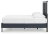 Ashley Furniture EB1528B2 Simmenfort - Full Platform Bed With Panel Headboard - Navy Blue