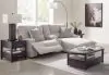 Ashley Furniture 93605S4 Acklen Place - 3-Piece Power Reclining Sectional Sofa With Raf Chaise - Pewter