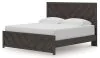 Ashley Furniture B3789/31/36/72/97 Ashley Furniture B3789/31/36/72/97 Prendonea - 4 Pc. - Dresser, Mirror, King Panel Bed - Charcoal