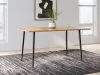 Ashley Furniture D501/25/02(3) Ashley Furniture D501/25/02(3) Gretlynn - 7 Pc. - Dining Room Table, 6 Side Chairs - Black / Natural
