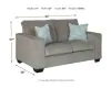 Ashley Furniture 87214/38/35 Ashley Furniture 87214/38/35 Altari - 2 Pc. - Sofa, Loveseat - Alloy