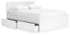 Ashley Furniture EB9630B16 Ashley Furniture EB9630B16 Onita - Queen Panel Platform Bed With 2 Side Storage - White